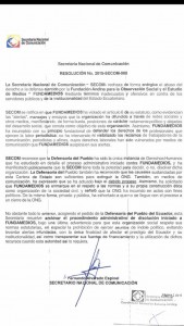 Ecuador-fundamedios-archivada-disolucion-09282015