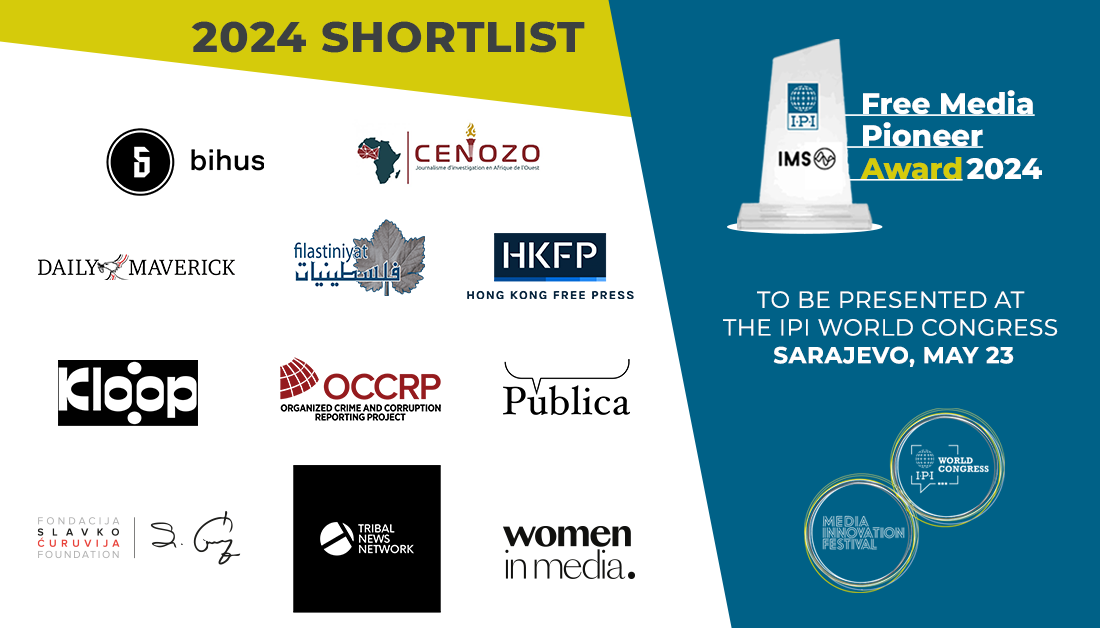11 trailblazing organizations shortlisted for 2024 Free Media Pioneer award