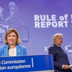Press conference after weekly College of European Commissioners in Brussels