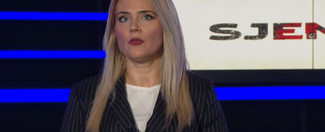Journalist Ana Raičković, editor of the daily Pobjeda. Credits: Television E