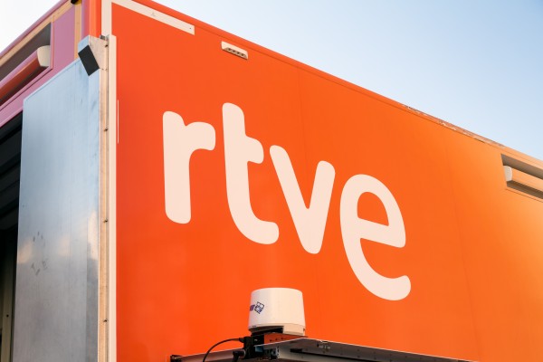 RTVE (Corporación de Radio y Televisión Española) logo on RTVE truck. Credits: Shutterstock / Manuel Esteban